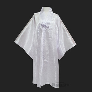 양단 민 흰도포 (흰색도포/신복/무속의상/무속옷)
