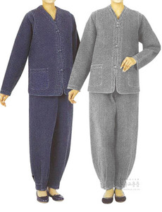 여자생활복 잔골누비 3p (곤색 회색 겨울용) 누비생활복 겨울생활복 법복 절복 겨울옷