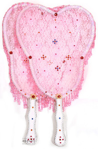 선녀부채 (핑크,흰색)-유리케이스포함