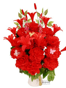백합 목단꽃 (빨강)