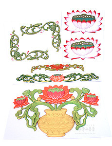 운각 (셋트) 법당운각 연꽃운각 불교용품 법당용품