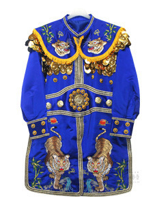 (공단) 호랑이장군복 (파랑, 모자 포함) 장군의대 장군옷 신복 민속의상