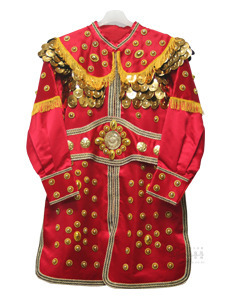(공단) 장군복 (빨강, 모자 포함) 장군의대 장군옷 신복 민속의상