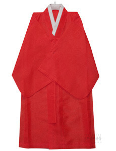빨강도포 (숙고사,국사, 달가라) 도포복 도포옷 신복 무속의상 무속옷