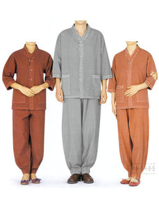 남여 2p 생활복 (자주 회색 인디핑크 여름용 봄가을용) 절복 신행복 불자옷 면옷