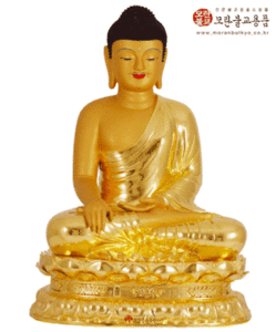 석가모니 (동,순금) 2자 좌대5치 석가모니부처님 석가모니불상 동불 금불상 법당용품