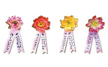 연꽃리본 (일반) 색상선택, 100개 / 봉축리본 / 연꽃 리본 /불교행사용품 /봉축용품