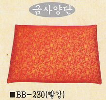 스님예불용방석 (금사양단,빨강) 목화솜